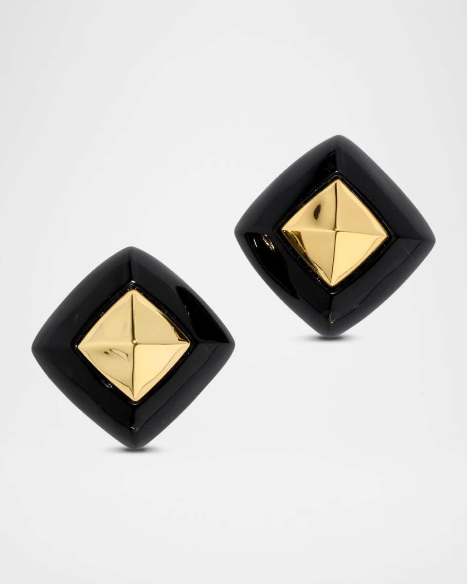 Luminous Lucite Armor Post Earrings